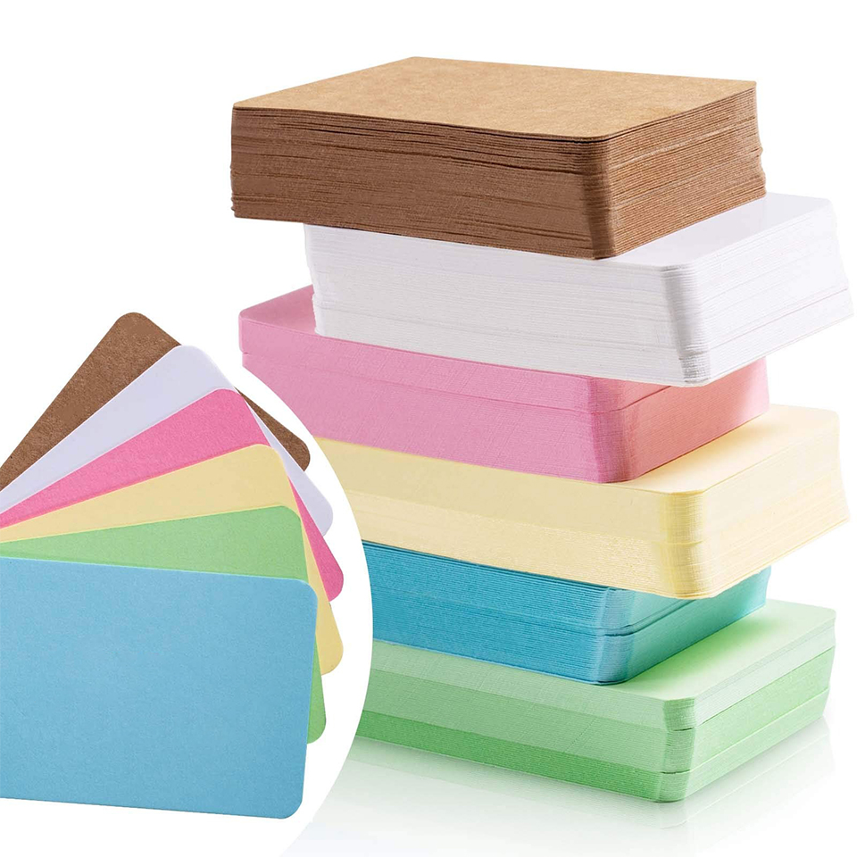 Wedding Supply Business - 100 stuks/doos Kraftpapier blanco kaarten Bedankkaartjes