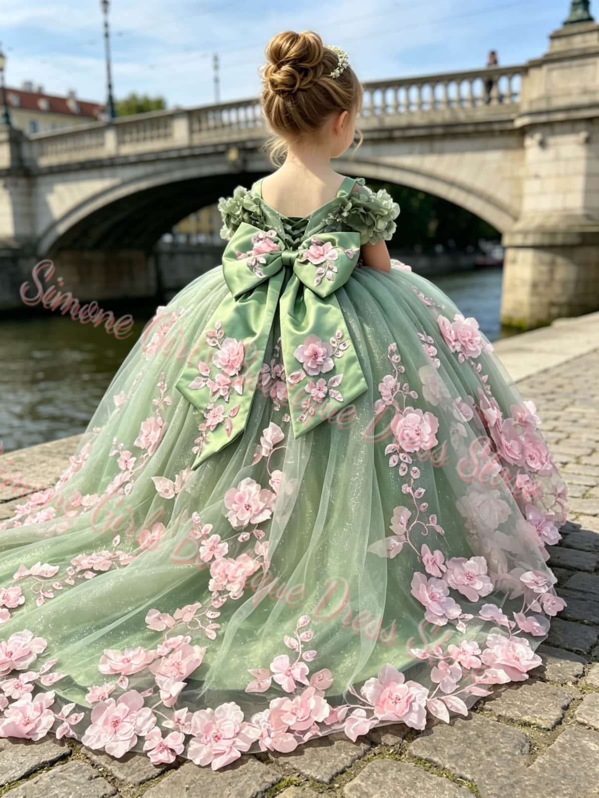 Bridal Sash Ribbon - Hoge kwaliteit luxe bloemenjurk voor meisjes