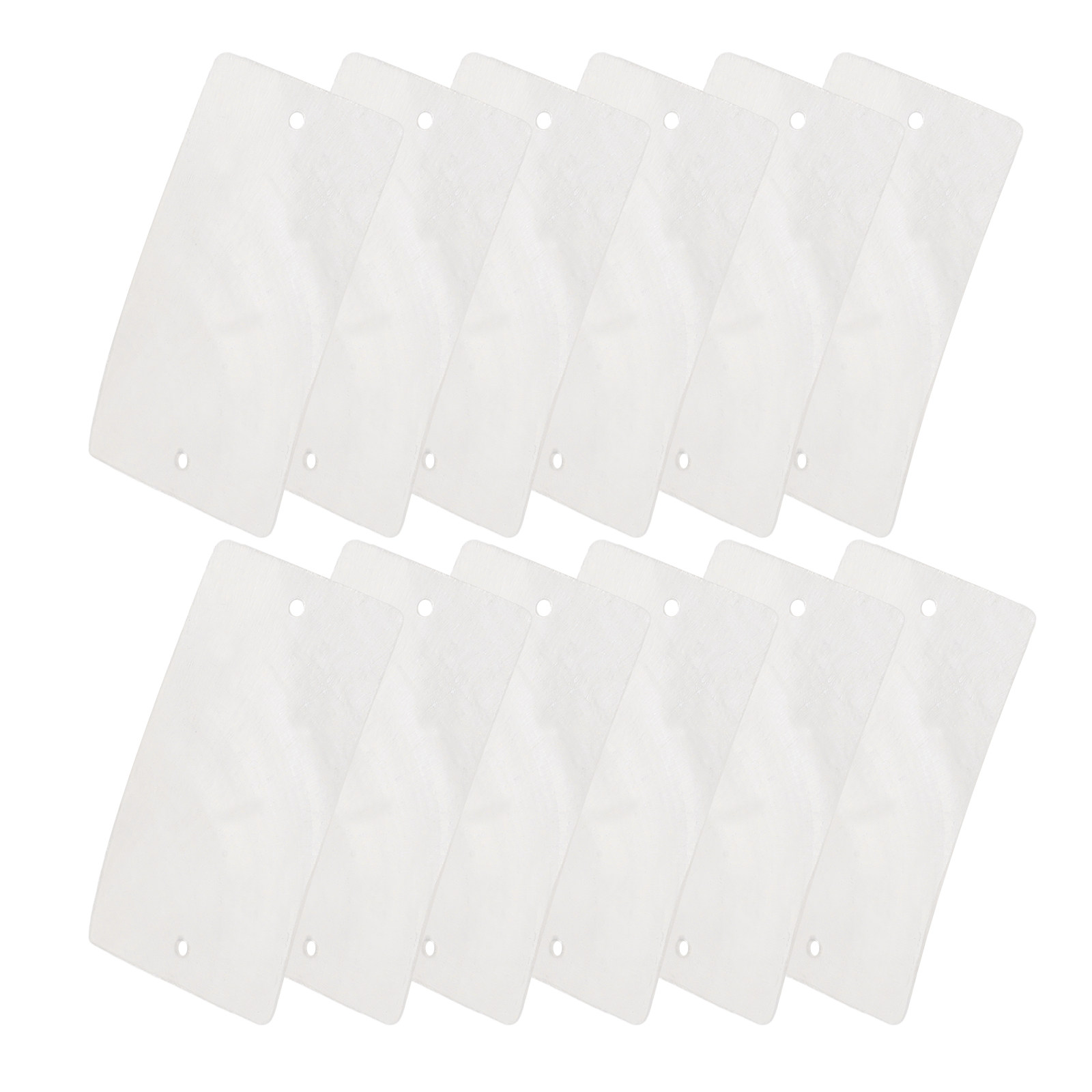 Wedding Supply Decor - 50 stuks schelpbedels platte rechthoekige schelpen