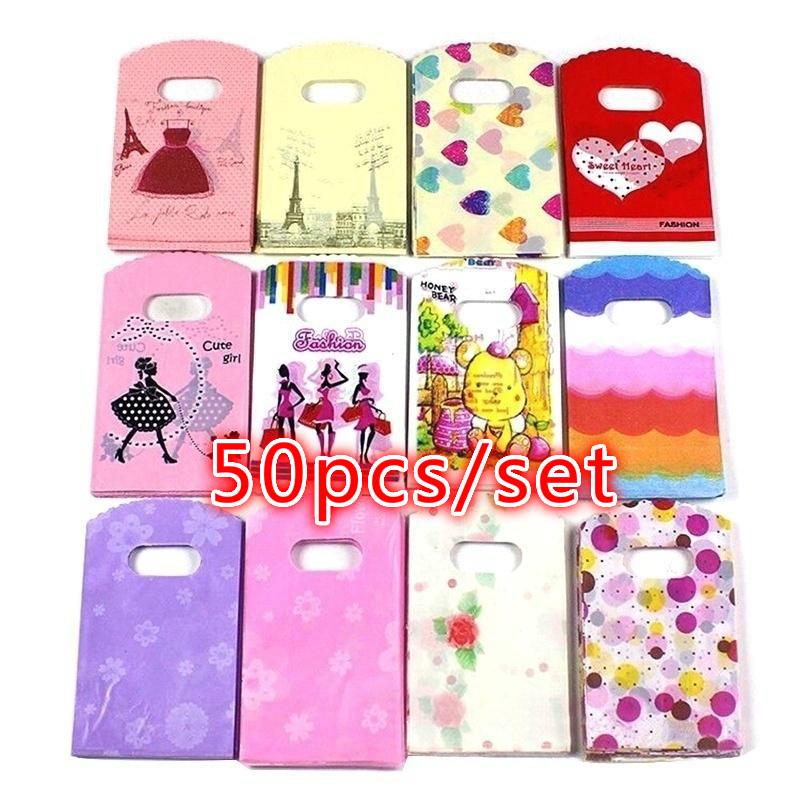 Wedding Supply List - Plastic cadeauzakje met gemengd patroon, 50