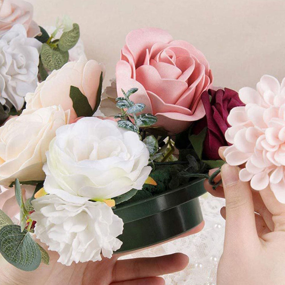Wedding Supply Decor - 2 stuks ronde bloemige modder bloemstukken,