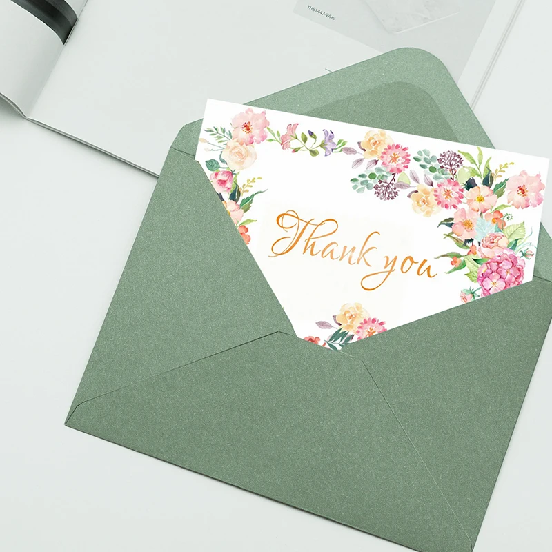 Wedding Supply Business - 50 stks/partij 18.4*13.3 cm Envelop Groen