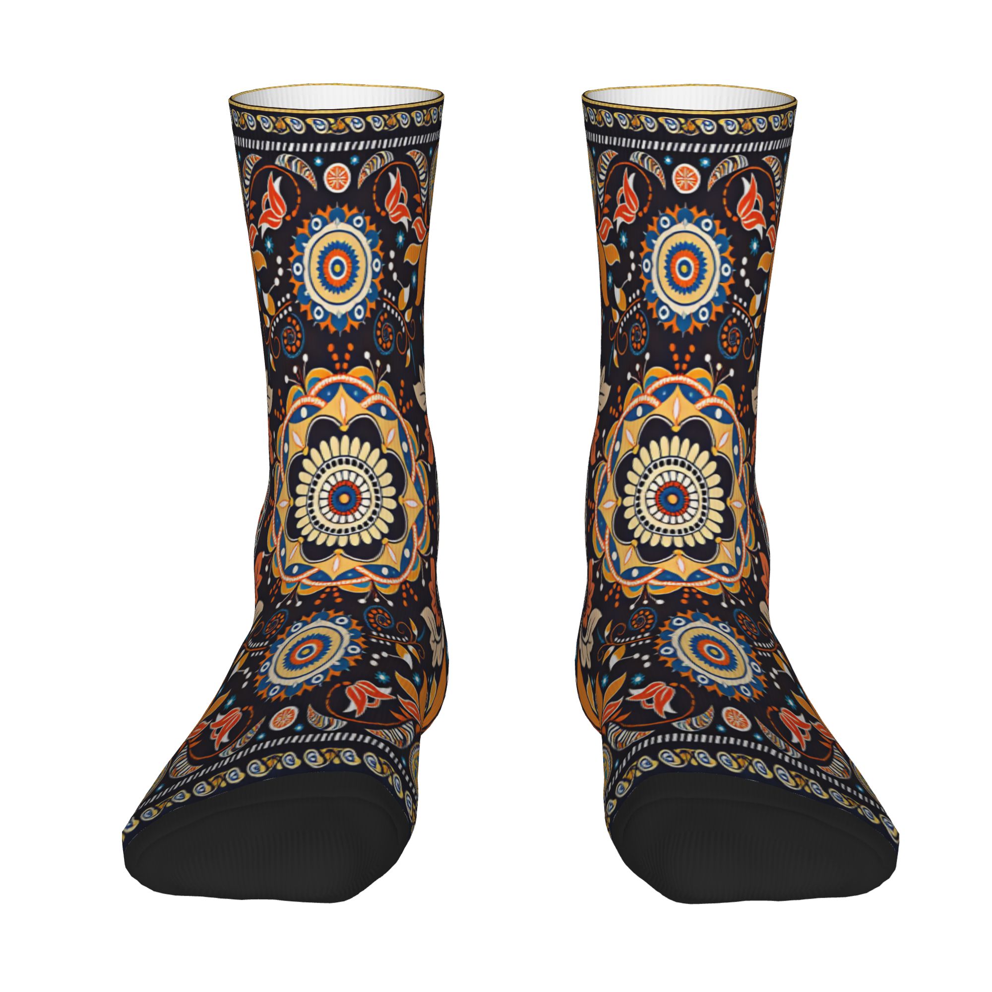 Marineblauw oranje folk bloeme - Good Floral & Wedding Decor Supply Photos recensie en prijs