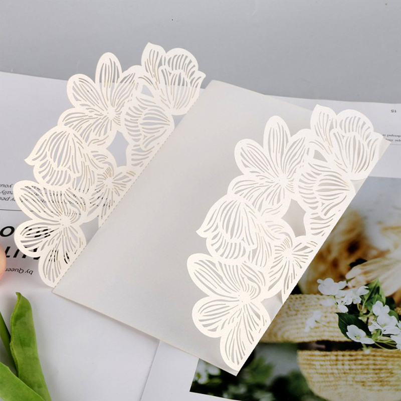 50 stuks/lot Witte Lasergesned - Wedding Supply Business recensie en prijs
