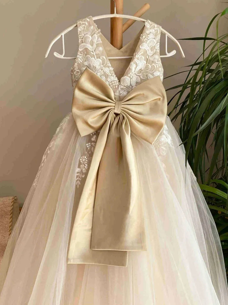 Elegante bloemenmeisjesjurk vo - Bridal Sash Ribbon recensie en prijs