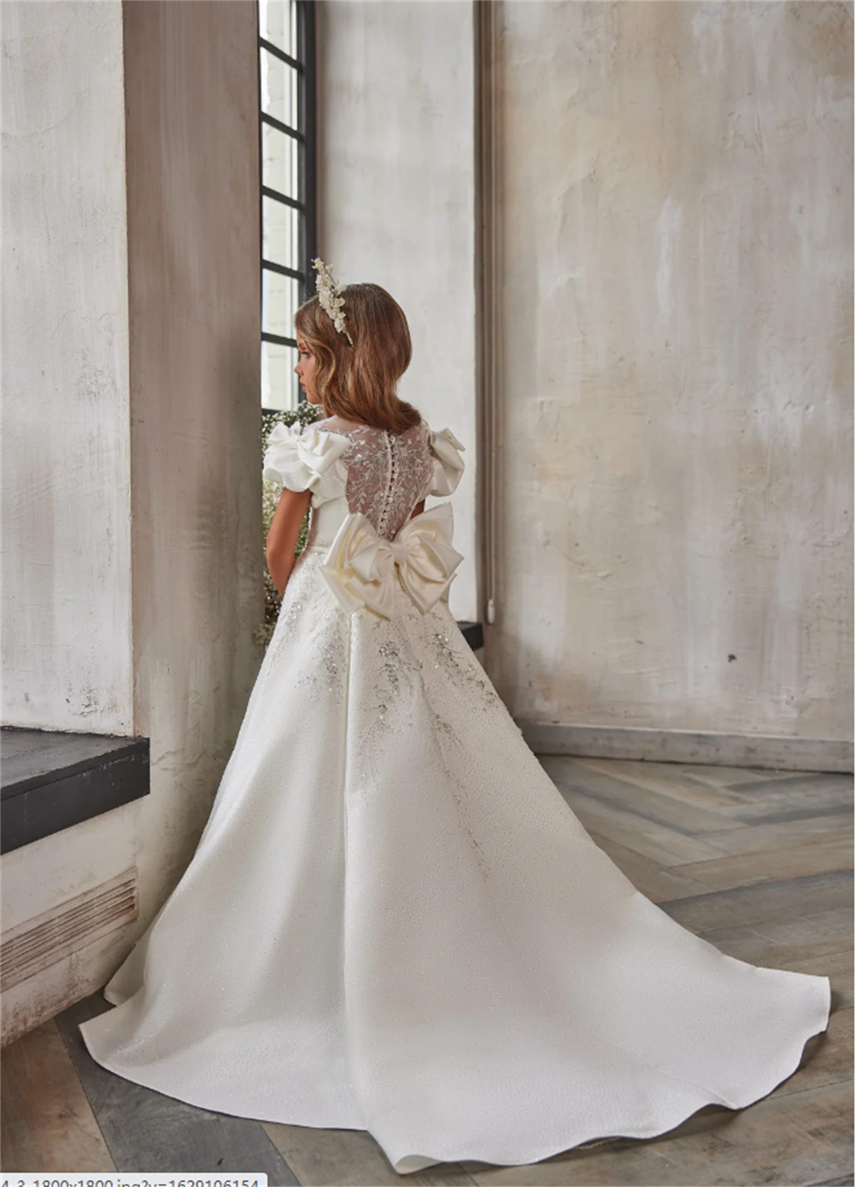 Satijnen bloemenmeisjesjurk Wi - Bridal Sash Ribbon recensie en prijs