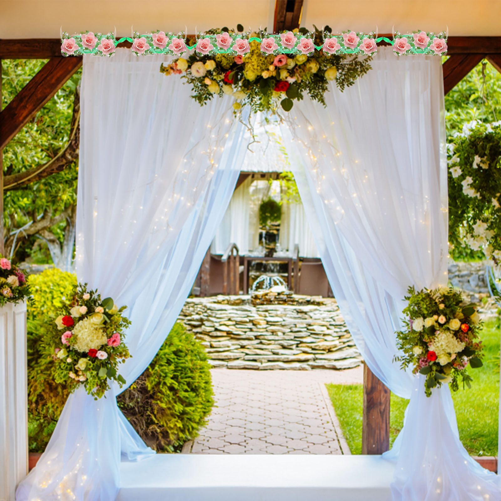 1Set Bloemenschuim Guirlande W - Wedding Supply Decor recensie en prijs