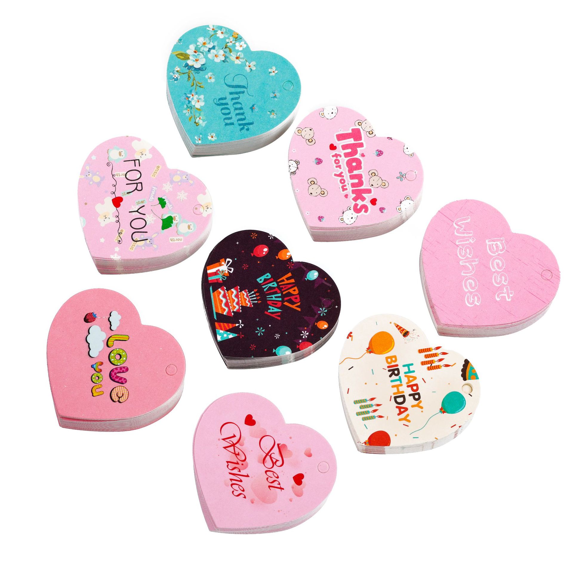 100 stuks Bedankkaartjes Hartv - Wedding Supply Decor recensie en prijs