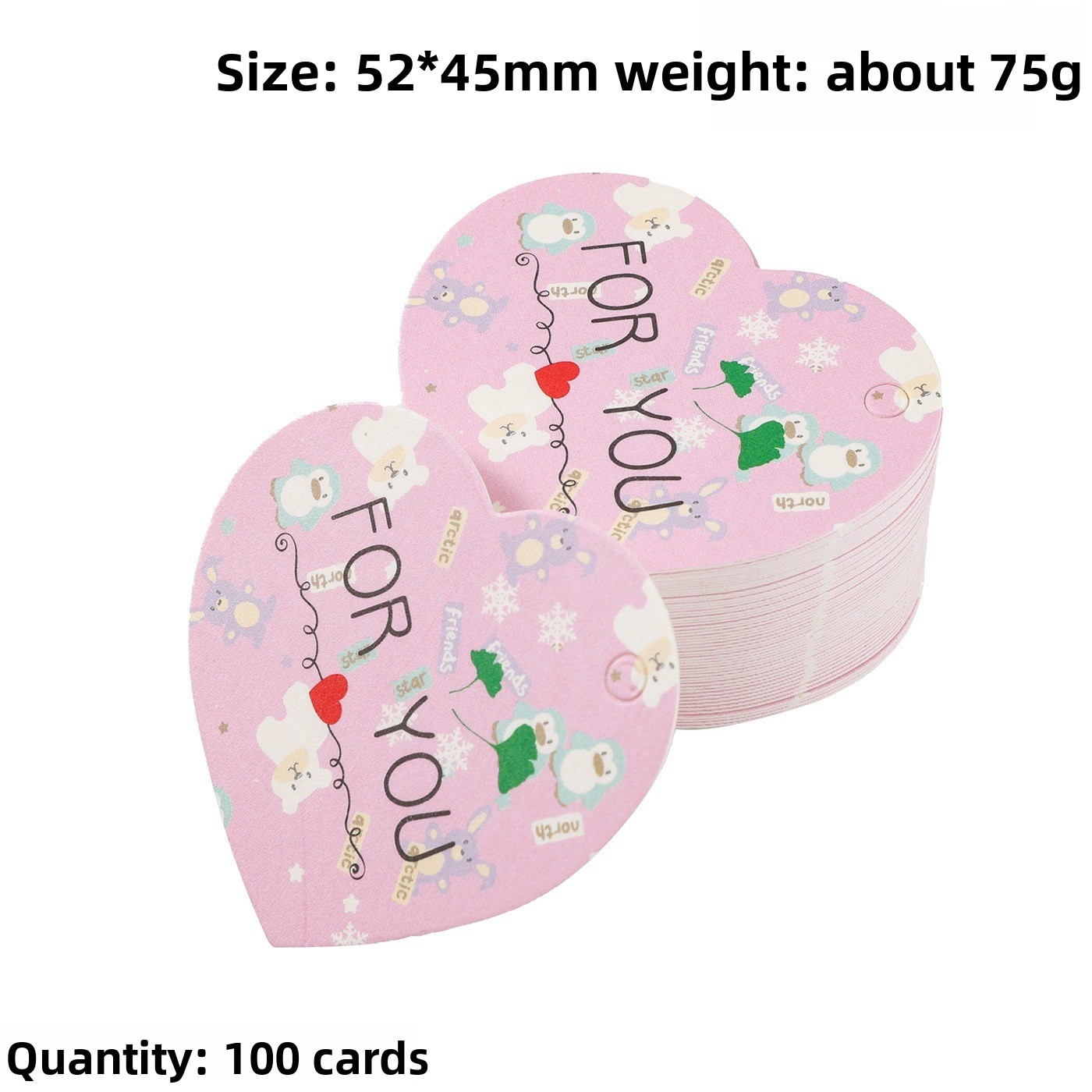 100 stuks Bedankkaartjes Hartv - Wedding Supply Decor recensie en prijs