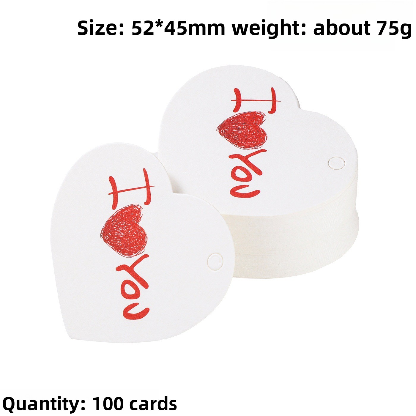 100 stuks Bedankkaartjes Hartv - Wedding Supply Decor recensie en prijs