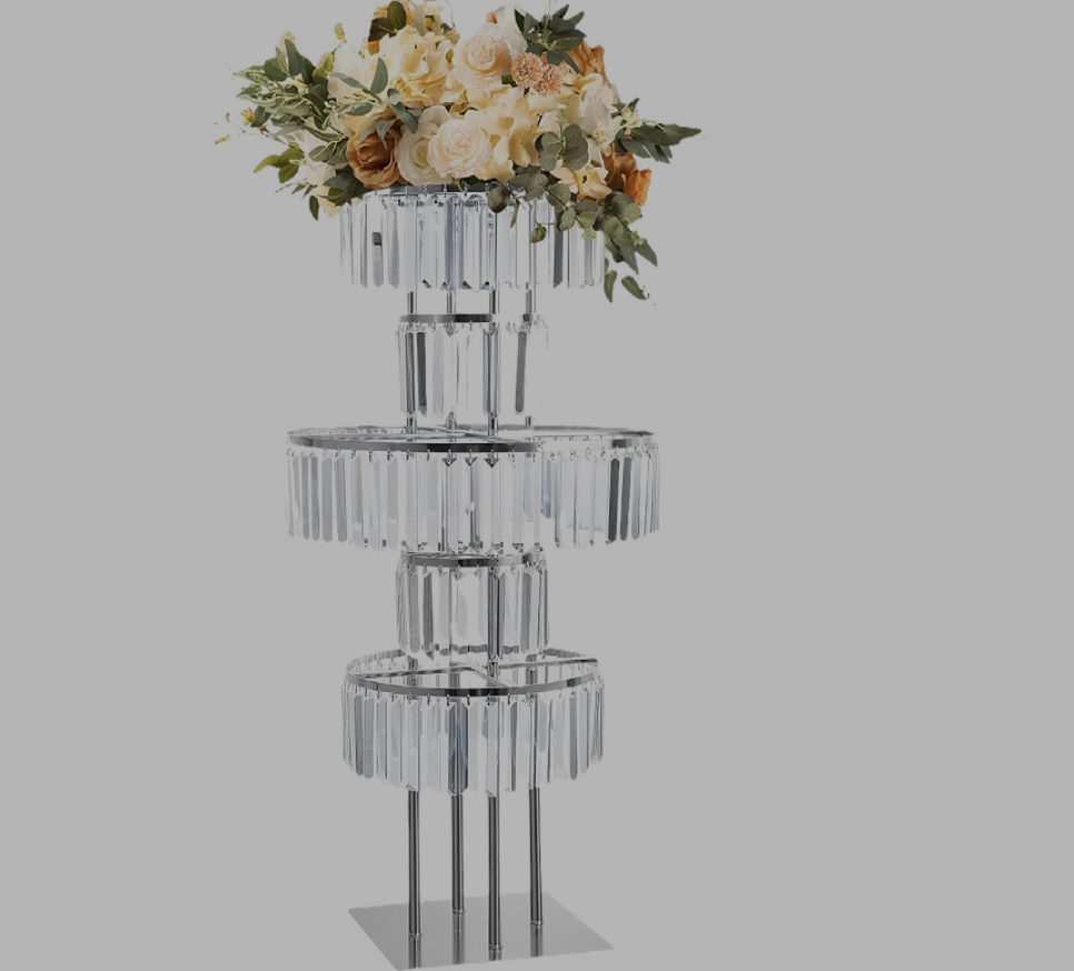 4 stuks Bloemenrek Kristal Roa - Wedding Decor Supply Store recensie en prijs