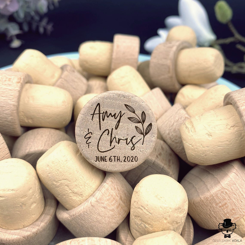Aangepaste Hout Wijn Stopper W - Wedding Supply List recensie en prijs