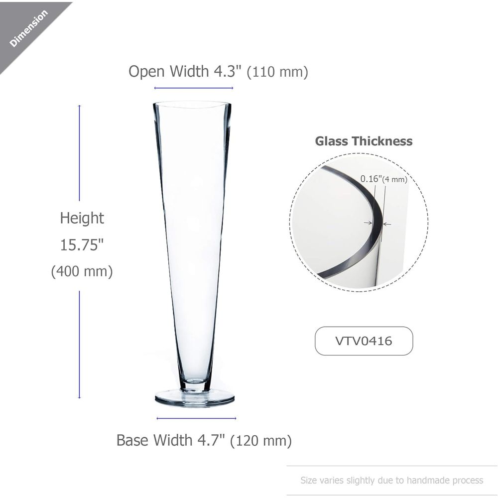 WGV Trompet Glazen Vaas Bulk,  - Centerpiece Vase Tall recensie en prijs
