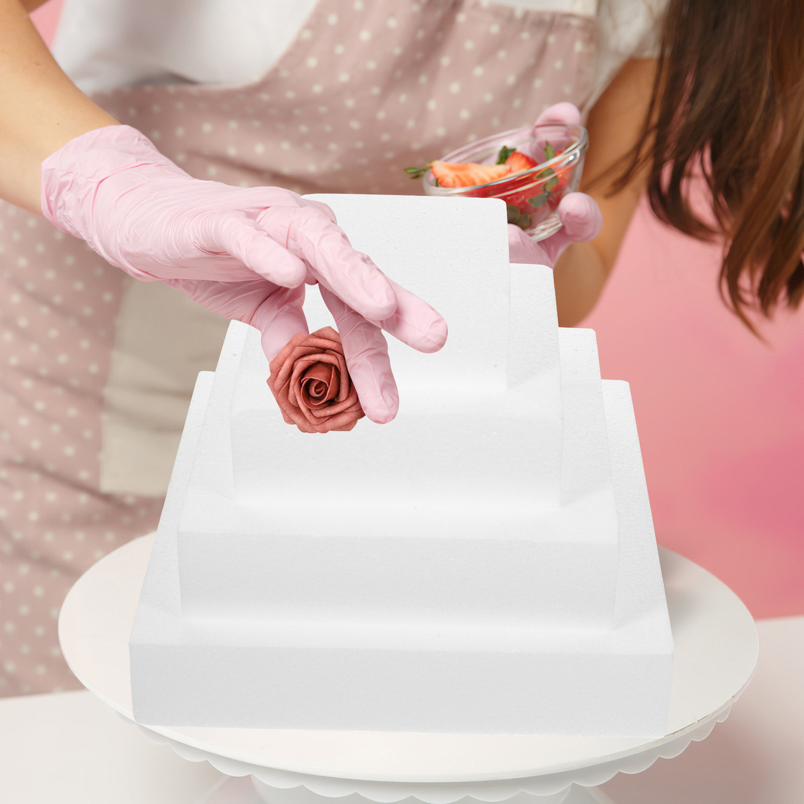 4 stuks witte cake dummy's voo - Wedding Supply Decor recensie en prijs